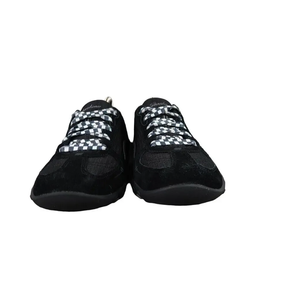 Skechers Shoes Womens 7 Sneaker Lifestyle Comfort Relaxed Fit Breathe Easy Black